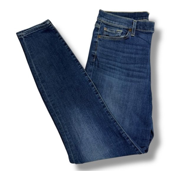 7 For All Mankind Denim - 7 For All Mankind Women’s High Waist Gwenevere Skinny Jeans Medium Wash Size 32